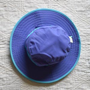 Sunday Afternoons Purple/Periwinkle and Aqua Reversible Hat w/ Butterfly Print